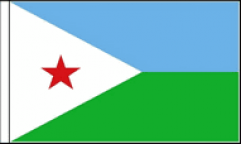 Djibouti Hand Waving Flags